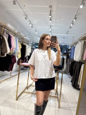 Taş Detaylı Orjinal Marka Tshirt